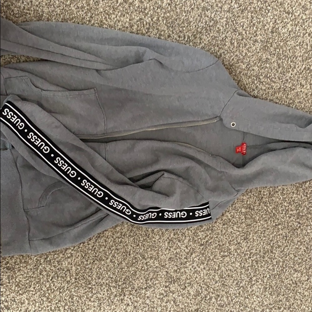 Grey guess hoodie